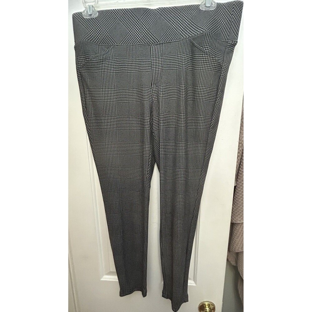 Torrid Women Pull On Relaxed Taper Pants Rayon Black Geometric Size 1r Pockets